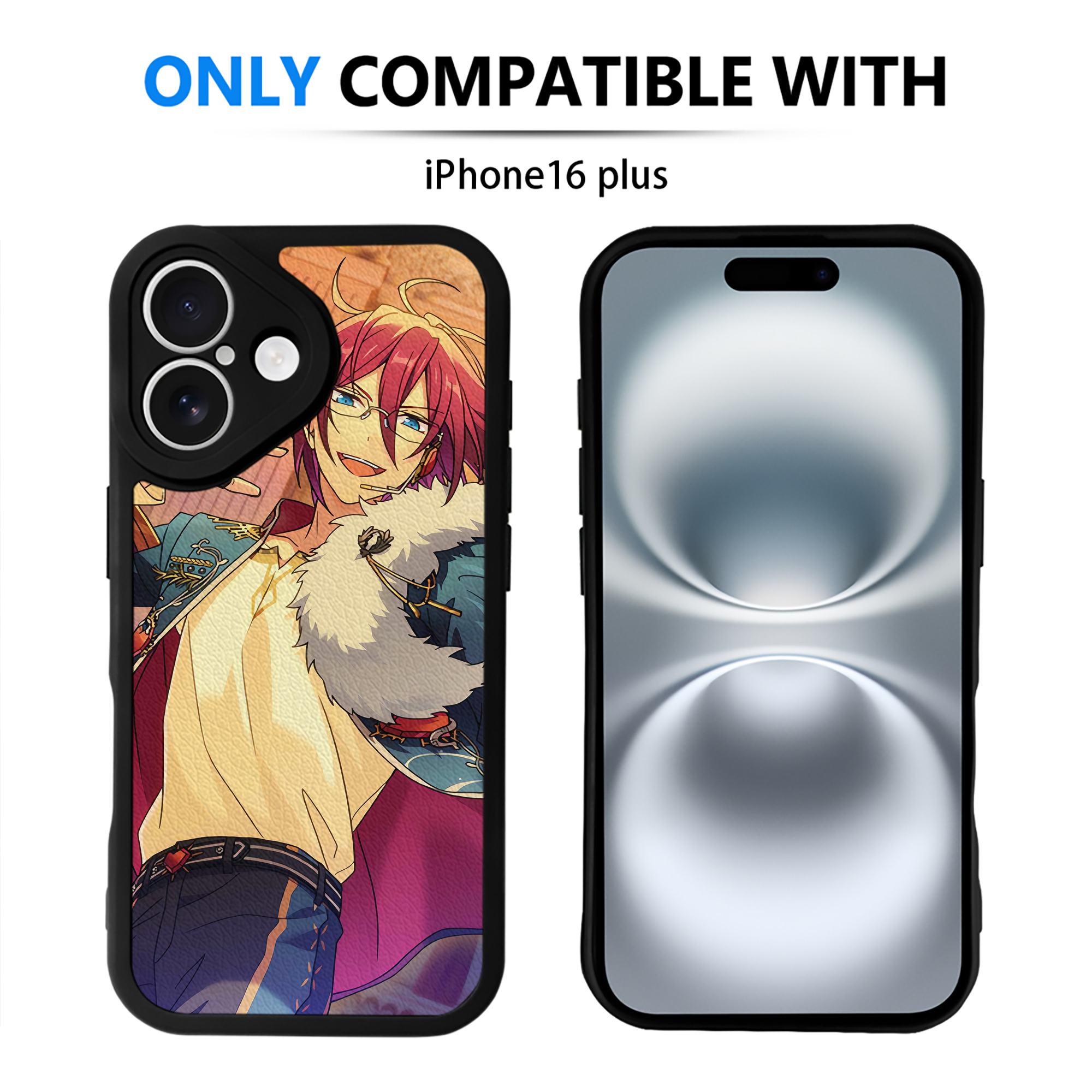 （画像用） あんさんぶるスターズ! Ensemble Stars 【iPhone 16シリーズ対応】シリコンスマホケース（レザー調） 材質：シリコン